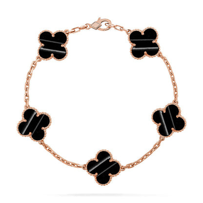 [Super Jewellery] CLOVER 5 MOTIF PULSAR STONE BRACELET COLLECTION