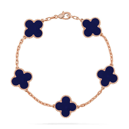 [Super Jewellery]CLOVER 5 MOTIF LAPIS LAZULI BRACELET COLLECTION