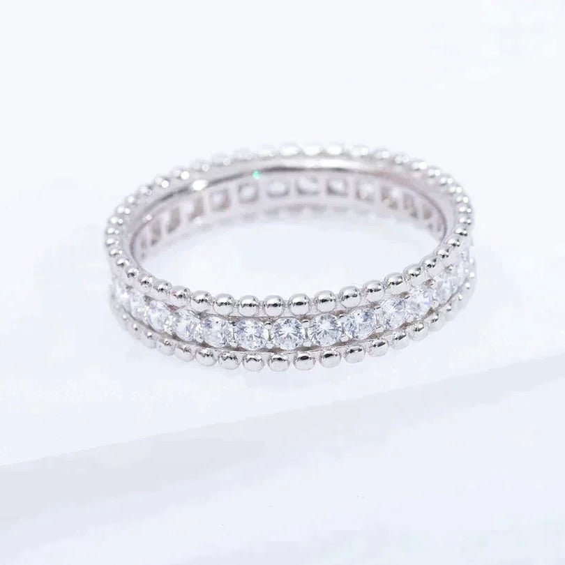 [Super Jewellery]PERLEE DIAMOND SILVER RING