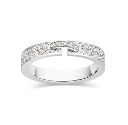 [Super Jewellery]ALLIANCE LIENS VIDENCE PAVED DIAMOND 4MM RING