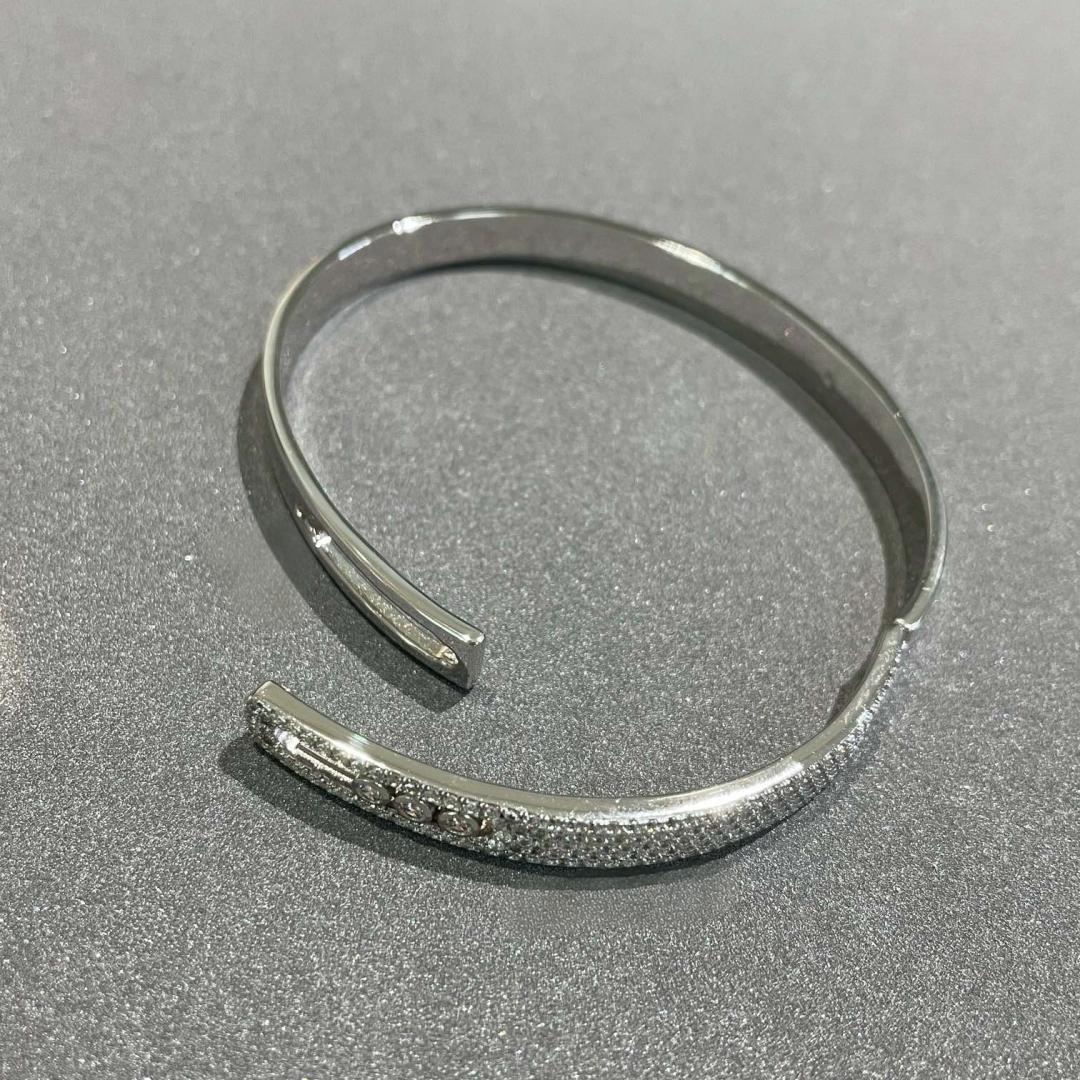 [Super CiCi]Move Noa Armreif aus Roségold mit Diamant-Pavé