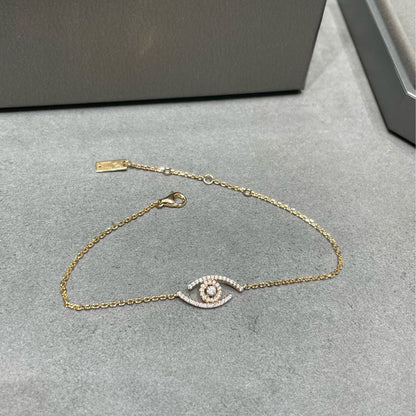 [Super Jewellery]Lucky Eye Pave-Set Diamond Bracelet