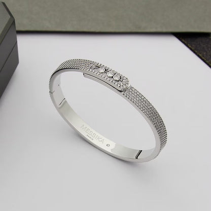 [Super Jewellery]Move Noa Full Pavé Diamond Bangle Bracelet