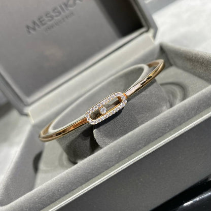 [Super Jewellery]Move Uno pavé flex bangle medium