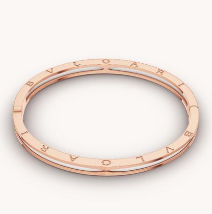 [Super]ZERO 1 PINK GOLD WITH WHITE CERAMIC BRACELET