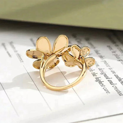 [Super Jewellery]CLOVER COMOS GOLD DIAMOND RING