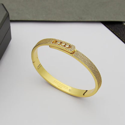 [Super Jewellery]Move Noa Full Pavé Diamond Bangle Bracelet