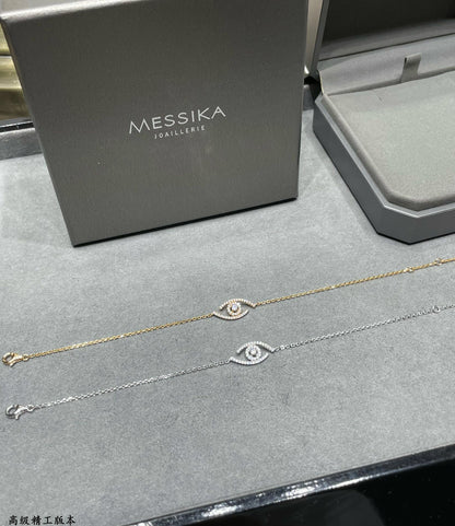 [Super Jewellery]Lucky Eye Pave-Set Diamond Bracelet