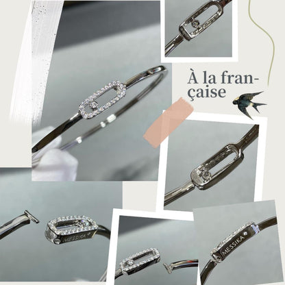 [Super Jewellery]Move Uno pavé flex bangle medium