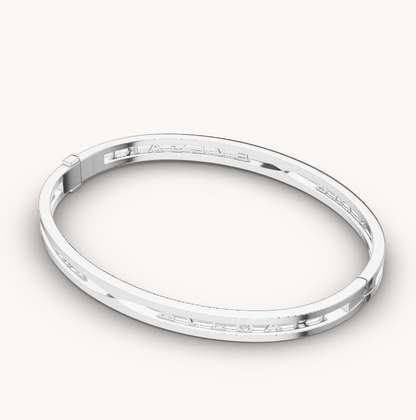 [Super]ZERO 1 SPIRAL LOGO SILVER BRACELET