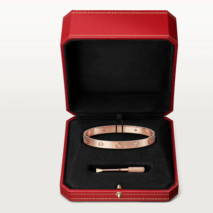 [Super Jewellery]LOVE BRACELET 6.1MM 4 DIAMONDS