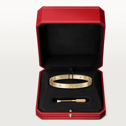 [Super Jewellery]LOVE BRACELET 6.1MM 4 DIAMONDS