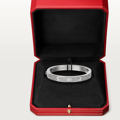 [Super Jewellery]LOVE BRACELET 6.1MM DIAMOND-PAVED