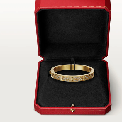 [Super Jewellery]LOVE BRACELET 6.1MM DIAMOND-PAVED