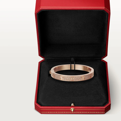[Super Jewellery]LOVE BRACELET 6.1MM DIAMOND-PAVED