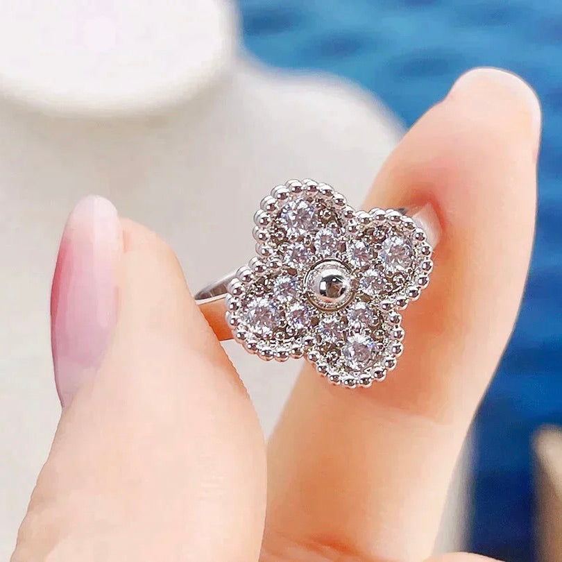 [Super Jewellery]CLOVER DIAMOND RING