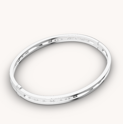 [Super]ZERO 1 SPIRAL LOGO SILVER BRACELET