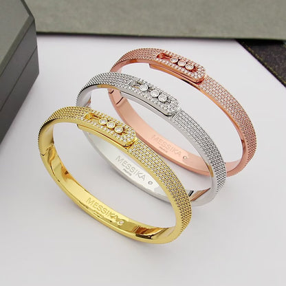 [Super Jewellery]Move Noa Full Pavé Diamond Bangle Bracelet