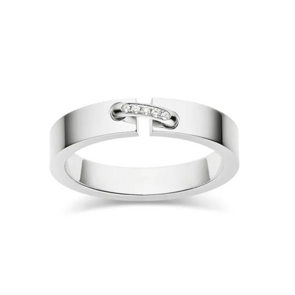 [Super Jewellery]ALLIANCE LIENS VIDENCE DIAMOND 4MM RING