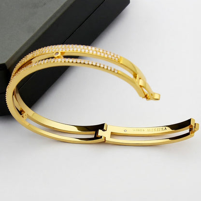[Super Jewellery]Move Romane pavé bangle