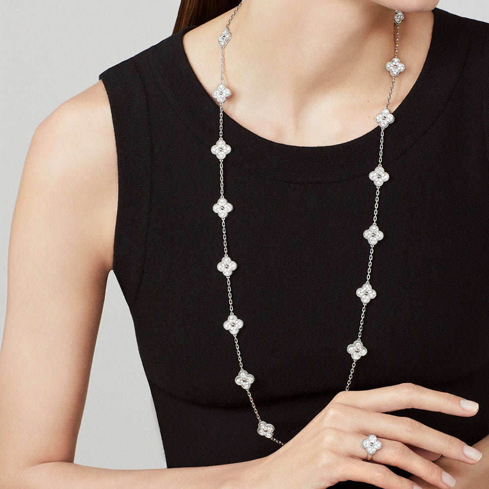 [Super Jewellery]CLOVER 20 MOTIFS  LASER SILVER
