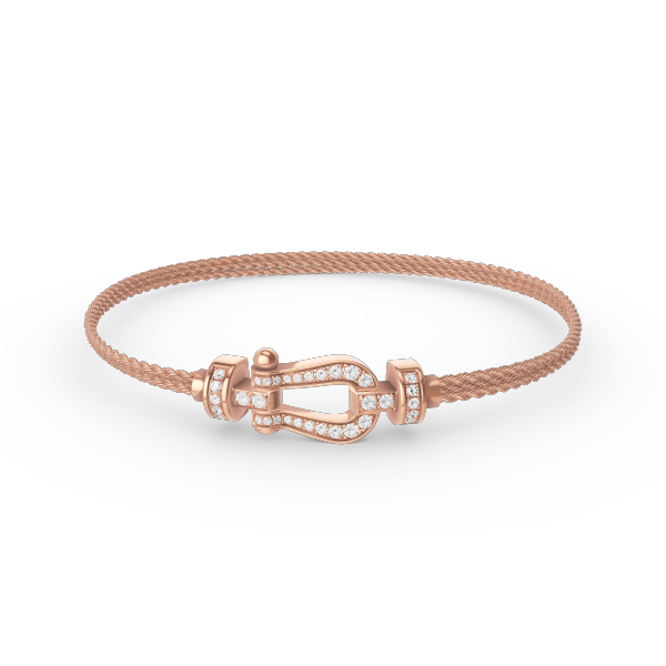 [Super Jewellery]FORCE SMALL HORSESHOE  DIAMOND CHAIN ROPE BRACELET