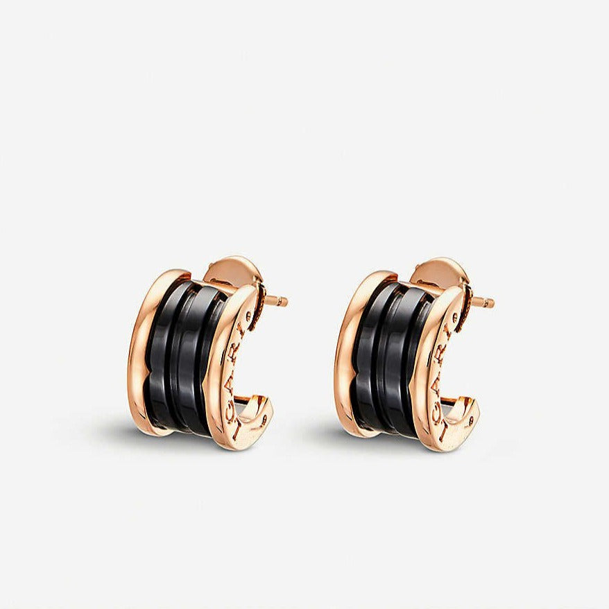 [Super]ZERO 1 PINK GOLD CERAMIC EARRINGS