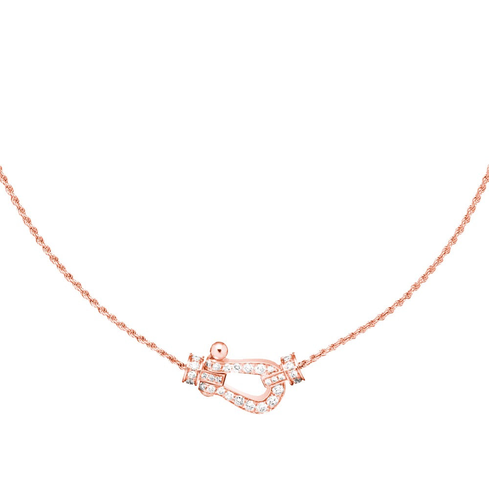 [Super Jewellery]FORCE 10 PINK GOLD DIAMOND NECKLACE