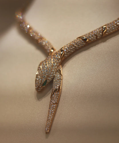 [Super]HAUTE COUTURE GOLD SERPENTI NECKLACE