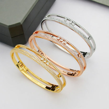 [Super Jewellery]Move Romane pavé bangle