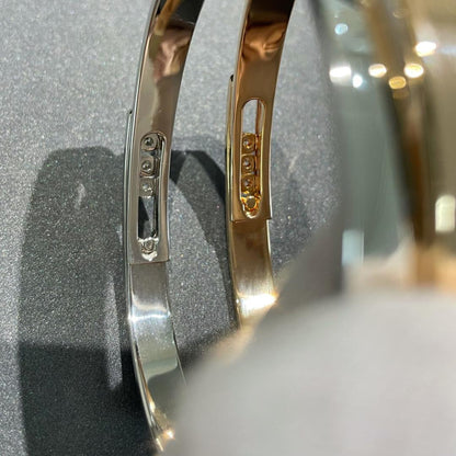 [Super Jewellery]Move Noa Rose Gold Pavé Diamond Bangle Bracelet