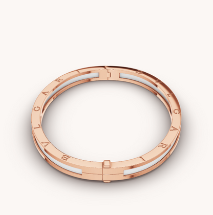 [Super]ZERO 1 PINK GOLD WITH WHITE CERAMIC BRACELET