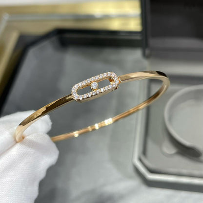 [Super Jewellery]Move Uno pavé flex bangle medium