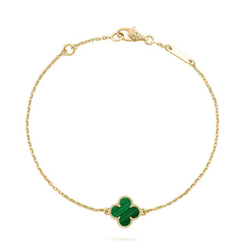 [Super CiCi ]CLOVER BRACELET MALACHITE 1 MOTIF