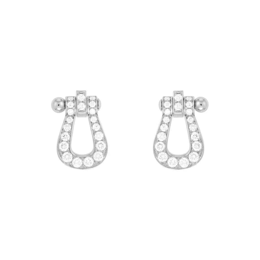 [Super Jewellery]FORCE 10 FULL DIAMOND STUD EARRINGS MINI MODEL