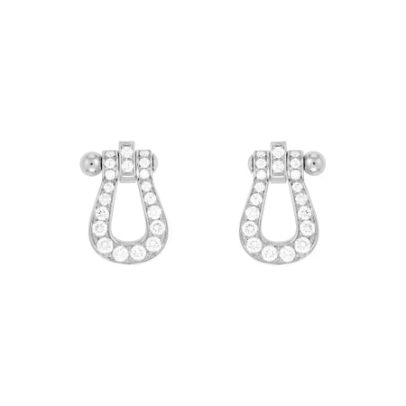 [Super Jewellery]FORCE 10 FULL DIAMOND STUD EARRINGS MINI MODEL