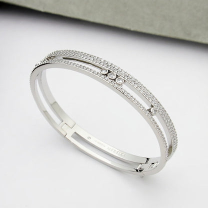 [Super Jewellery]Move Romane pavé bangle