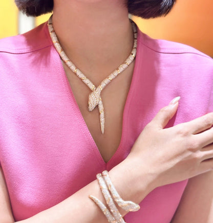 [Super]HAUTE COUTURE GOLD SERPENTI NECKLACE