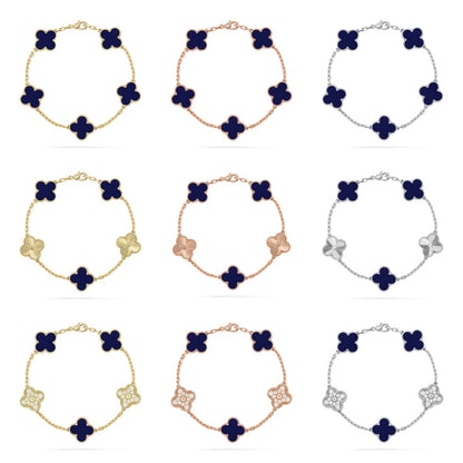 [Super Jewellery]CLOVER 5 MOTIF LAPIS LAZULI BRACELET COLLECTION