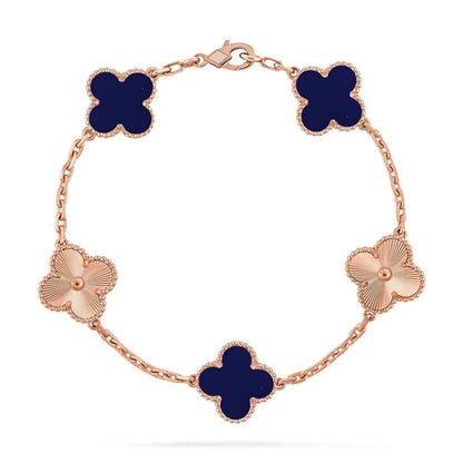 [Super Jewellery]CLOVER 5 MOTIF LAPIS LAZULI BRACELET COLLECTION