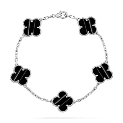 [Super Jewellery] CLOVER 5 MOTIF PULSAR STONE BRACELET COLLECTION