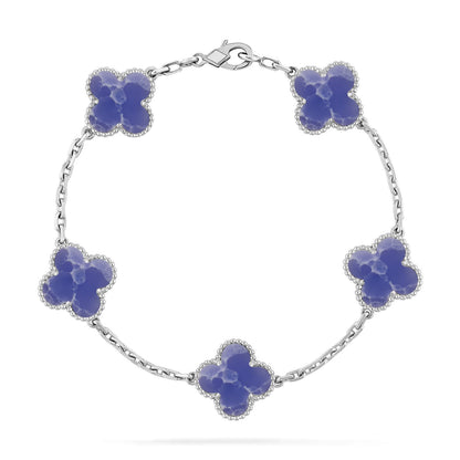 [Super Jewellery]CLOVER 5 MOTIF BLUE VEINS BRACELET COLLECTION