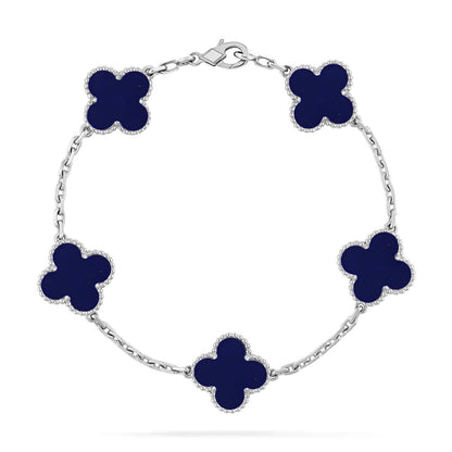 [Super Jewellery]CLOVER 5 MOTIF LAPIS LAZULI BRACELET COLLECTION