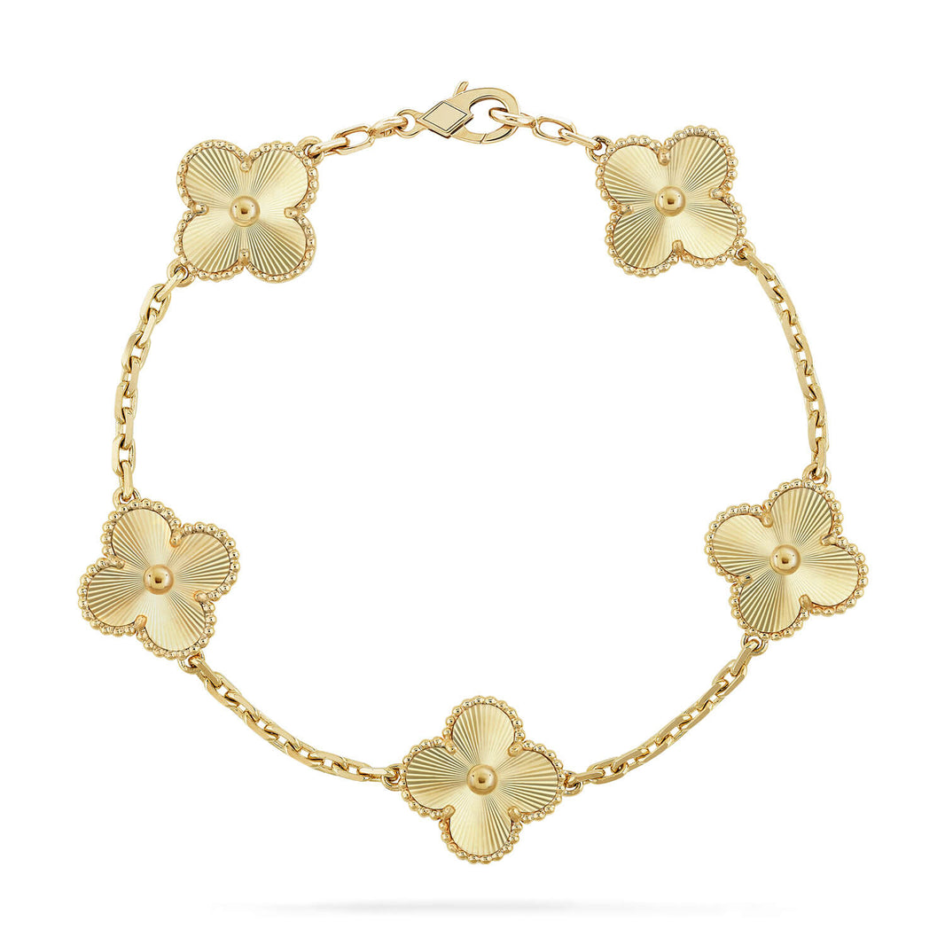 [Super Jewellery] CLOVER 5 MOTIF LASER BRACELET COLLECTION