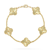 [Super Jewellery] CLOVER 5 MOTIF LASER BRACELET COLLECTION