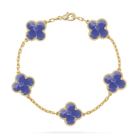 [Super Jewellery]CLOVER 5 MOTIF BLUE VEINS BRACELET COLLECTION