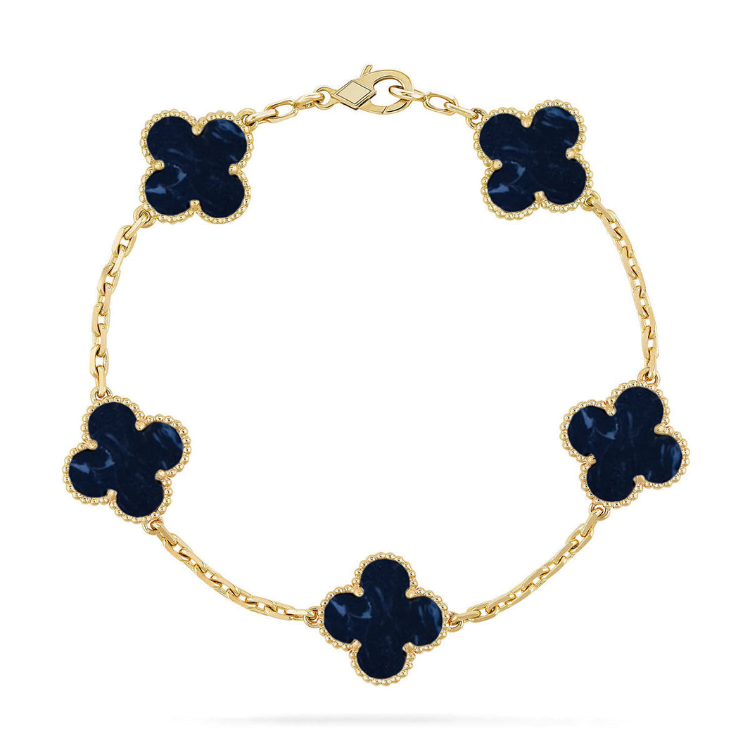 [Super Jewellery]CLOVER 5 MOTIF PIETERSITE BRACELET COLLECTION