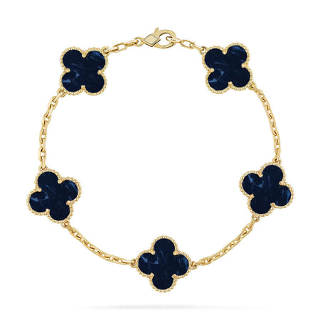 [Super Jewellery]CLOVER 5 MOTIF PIETERSITE BRACELET COLLECTION