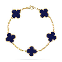 [Super Jewellery]CLOVER 5 MOTIF LAPIS LAZULI BRACELET COLLECTION