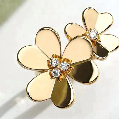 [Super Jewellery]CLOVER COMOS GOLD DIAMOND RING